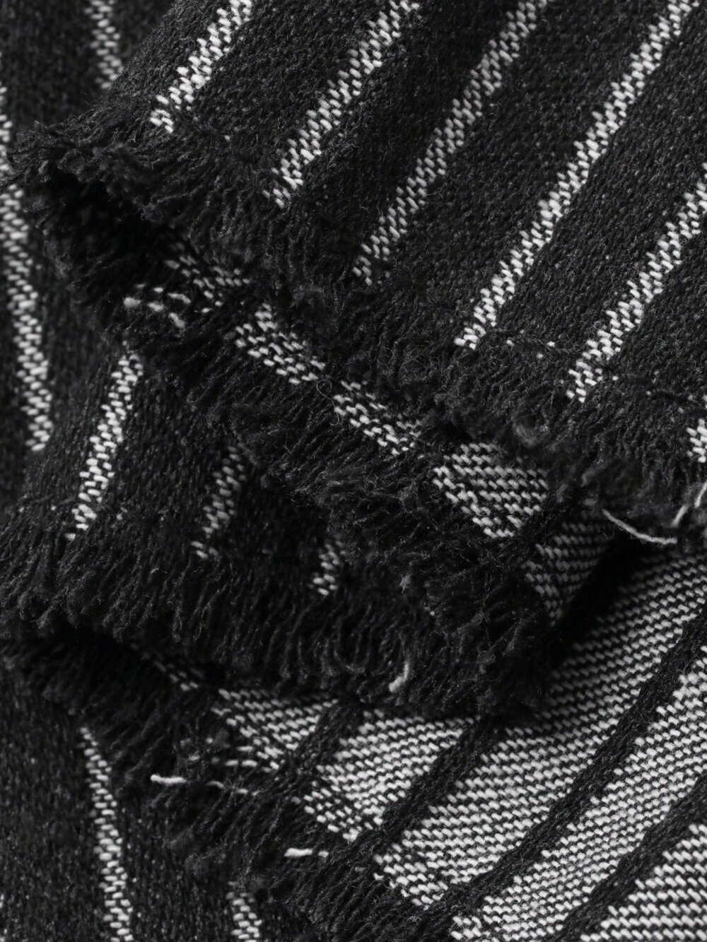 Black Casual Loose Cinched Women's striped Denim maxi Skirt - Picture 9 of 9